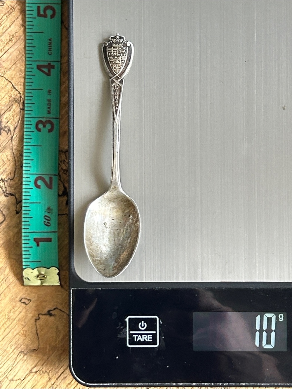 Vintage sterling Silver Decorative Spoon - Canada collector spoon 10 grams .925